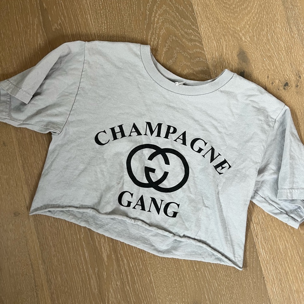 Champagne Gang Crop XS